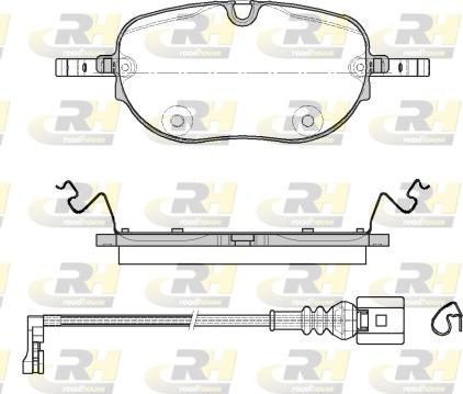 Roadhouse 21963.01 - Гальмівні колодки, дискові гальма autozip.com.ua