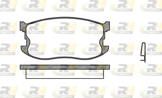 Roadhouse 2198.04 - Гальмівні колодки, дискові гальма autozip.com.ua