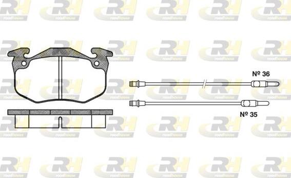 Roadhouse 2144.14 - Гальмівні колодки, дискові гальма autozip.com.ua