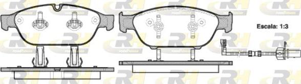 Roadhouse 21441.02 - Гальмівні колодки, дискові гальма autozip.com.ua