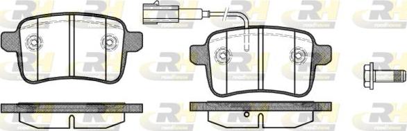 Roadhouse 21450.02 - Гальмівні колодки, дискові гальма autozip.com.ua