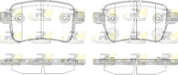 Roadhouse 21450.12 - Гальмівні колодки, дискові гальма autozip.com.ua