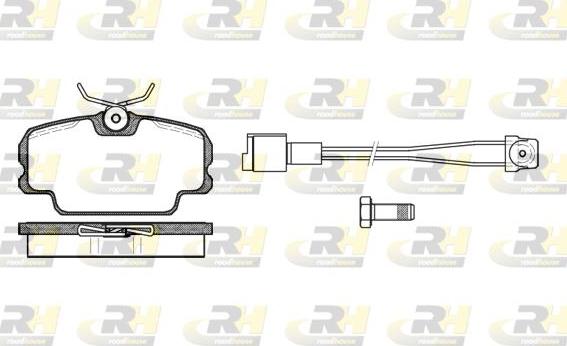 Roadhouse 2145.11 - Гальмівні колодки, дискові гальма autozip.com.ua