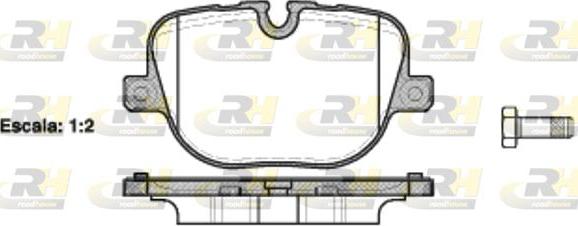 Roadhouse 21408.00 - Гальмівні колодки, дискові гальма autozip.com.ua