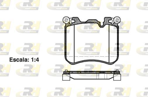 Roadhouse 21413.00 - Гальмівні колодки, дискові гальма autozip.com.ua