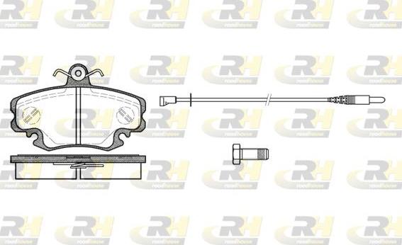 Roadhouse 2141.30 - Гальмівні колодки, дискові гальма autozip.com.ua