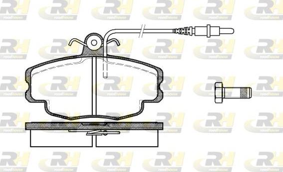 Roadhouse 2141.24 - Гальмівні колодки, дискові гальма autozip.com.ua