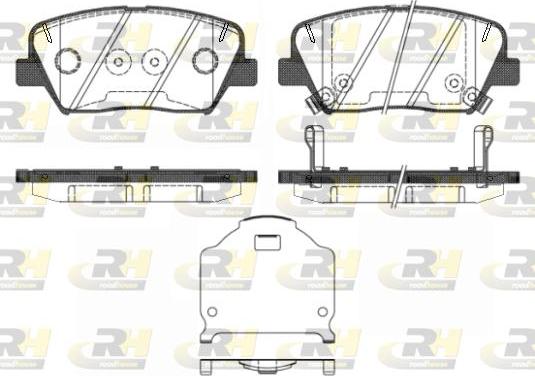 Roadhouse 21412.02 - Гальмівні колодки, дискові гальма autozip.com.ua