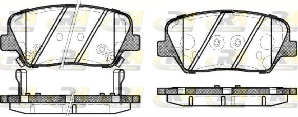 Roadhouse 21412.12 - Гальмівні колодки, дискові гальма autozip.com.ua