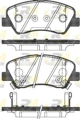 Roadhouse 21488.02 - Гальмівні колодки, дискові гальма autozip.com.ua