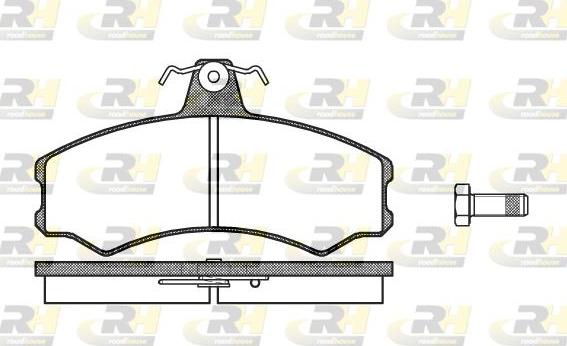 Roadhouse 2143.10 - Гальмівні колодки, дискові гальма autozip.com.ua