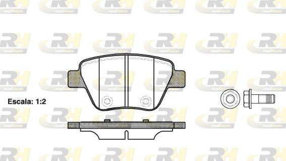 Roadhouse 21420.00 - Гальмівні колодки, дискові гальма autozip.com.ua