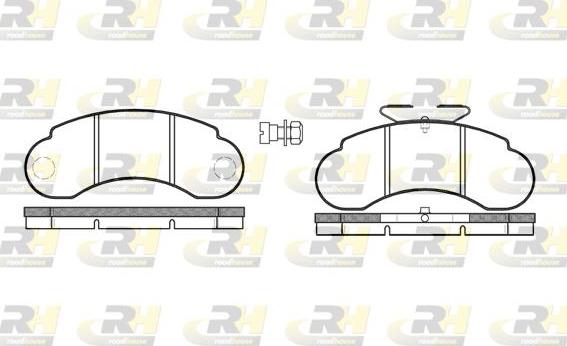 Roadhouse 2142.20 - Гальмівні колодки, дискові гальма autozip.com.ua