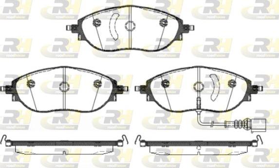 Roadhouse 21470.01 - Гальмівні колодки, дискові гальма autozip.com.ua