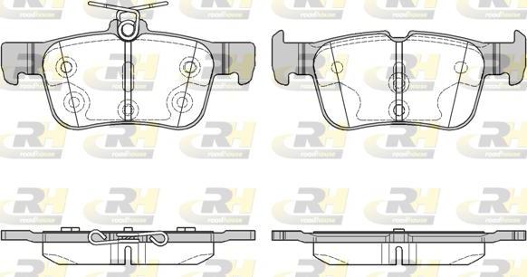 Roadhouse 21551.00 - Гальмівні колодки, дискові гальма autozip.com.ua