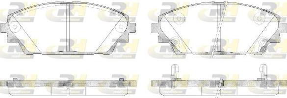 Roadhouse 21569.02 - Гальмівні колодки, дискові гальма autozip.com.ua