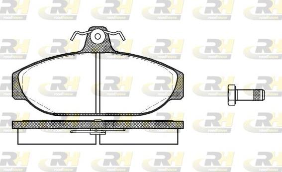 Roadhouse 2156.00 - Гальмівні колодки, дискові гальма autozip.com.ua