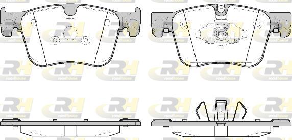 Roadhouse 21560.10 - Гальмівні колодки, дискові гальма autozip.com.ua