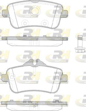 Roadhouse 21503.10 - Гальмівні колодки, дискові гальма autozip.com.ua