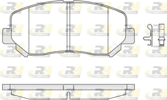 Roadhouse 21513.02 - Гальмівні колодки, дискові гальма autozip.com.ua