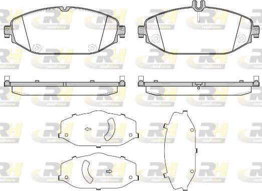 Roadhouse 21618.00 - Гальмівні колодки, дискові гальма autozip.com.ua