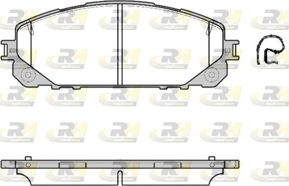 Roadhouse 21613.00 - Гальмівні колодки, дискові гальма autozip.com.ua