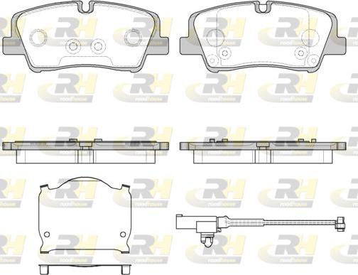 Roadhouse 21687.10 - Гальмівні колодки, дискові гальма autozip.com.ua