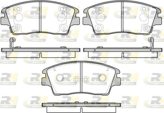 Roadhouse 21676.02 - Гальмівні колодки, дискові гальма autozip.com.ua