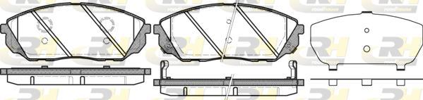 Roadhouse 21041.12 - Гальмівні колодки, дискові гальма autozip.com.ua