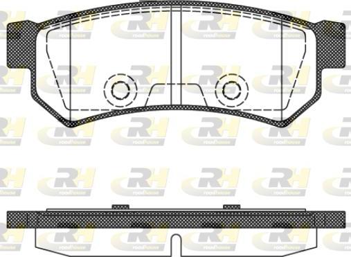 Roadhouse 21048.10 - Гальмівні колодки, дискові гальма autozip.com.ua