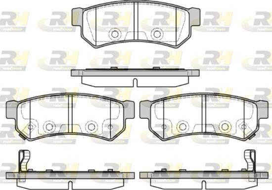 Roadhouse 21048.12 - Гальмівні колодки, дискові гальма autozip.com.ua