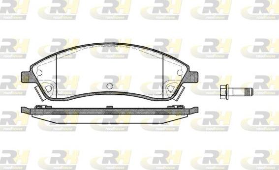 Roadhouse 21086.08 - Гальмівні колодки, дискові гальма autozip.com.ua