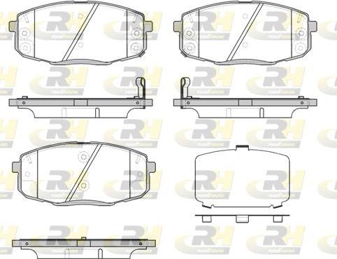 Roadhouse 21038.12 - Гальмівні колодки, дискові гальма autozip.com.ua