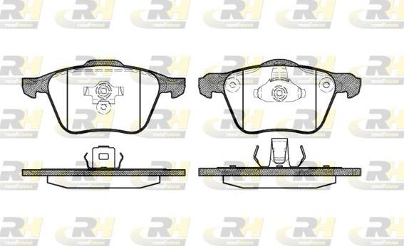 Roadhouse 21070.00 - Гальмівні колодки, дискові гальма autozip.com.ua