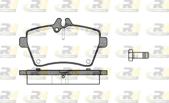 Roadhouse 21144.00 - Гальмівні колодки, дискові гальма autozip.com.ua