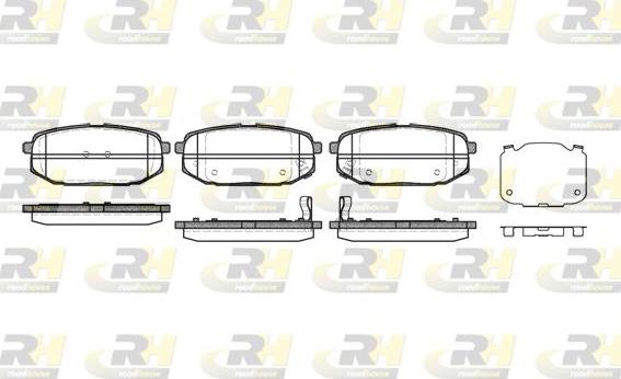 Roadhouse 21147.02 - Гальмівні колодки, дискові гальма autozip.com.ua