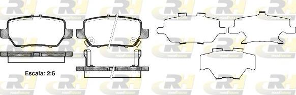 Roadhouse 21168.02 - Гальмівні колодки, дискові гальма autozip.com.ua