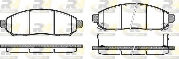 Roadhouse 21162.12 - Гальмівні колодки, дискові гальма autozip.com.ua