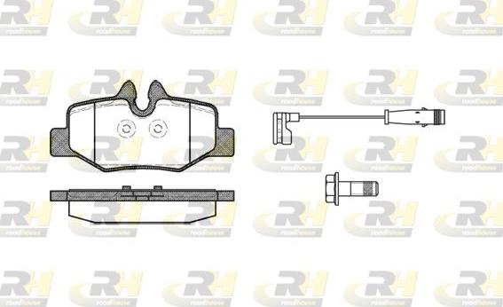 Roadhouse 21110.02 - Гальмівні колодки, дискові гальма autozip.com.ua