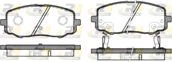 Roadhouse 21133.12 - Гальмівні колодки, дискові гальма autozip.com.ua