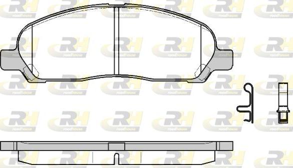 Roadhouse 21120.02 - Гальмівні колодки, дискові гальма autozip.com.ua