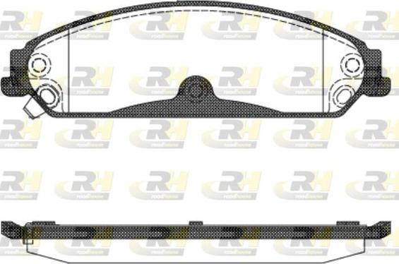 Roadhouse 21128.04 - Гальмівні колодки, дискові гальма autozip.com.ua