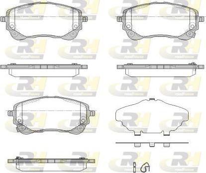 Roadhouse 21858.02 - Гальмівні колодки, дискові гальма autozip.com.ua