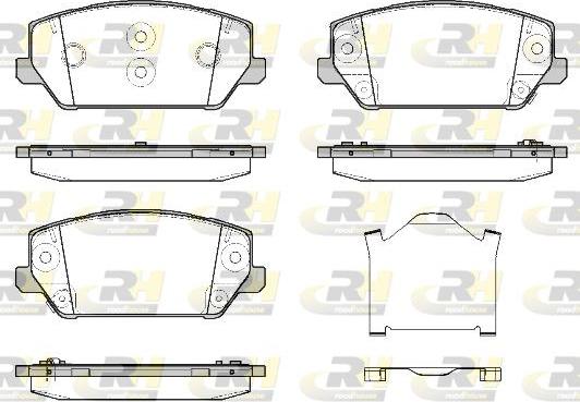 Roadhouse 21809.02 - Гальмівні колодки, дискові гальма autozip.com.ua