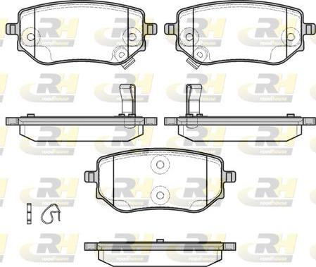 Roadhouse 21802.02 - Гальмівні колодки, дискові гальма autozip.com.ua