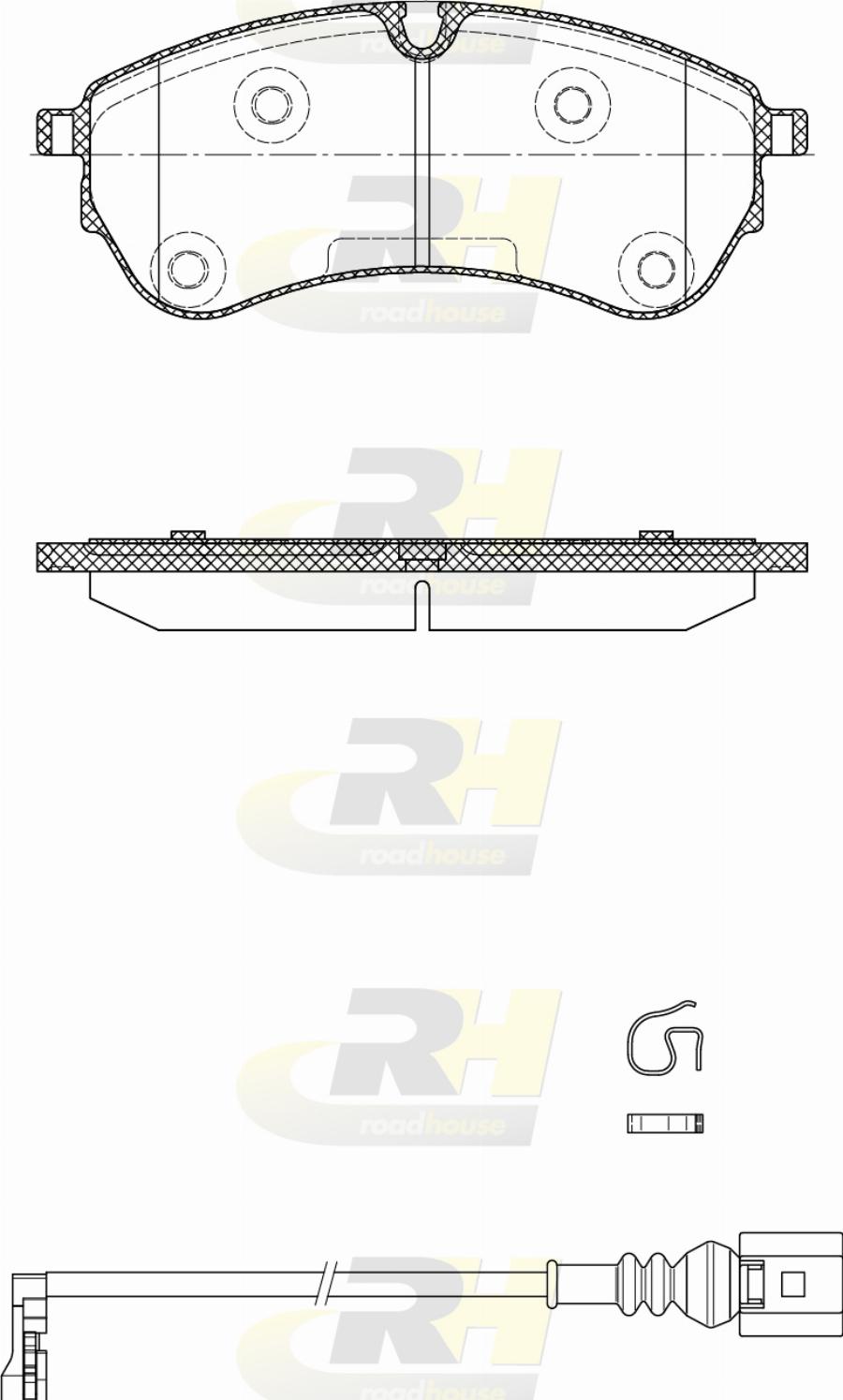 Roadhouse 21830.01 - Гальмівні колодки, дискові гальма autozip.com.ua