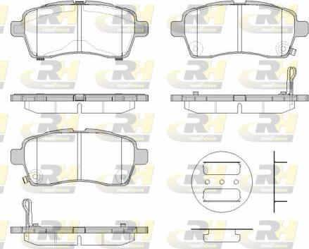 Roadhouse 21833.02 - Гальмівні колодки, дискові гальма autozip.com.ua