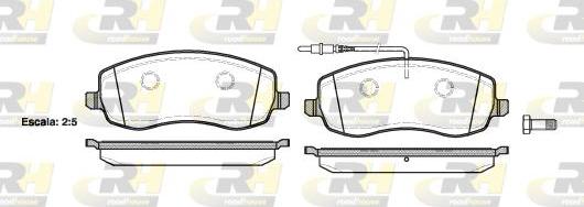 Roadhouse 21393.02 - Гальмівні колодки, дискові гальма autozip.com.ua