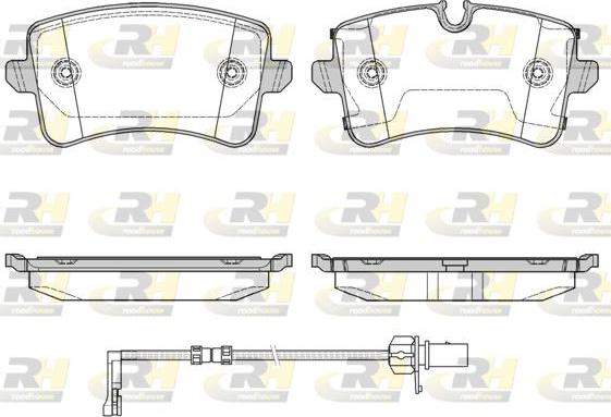 Roadhouse 21343.20 - Гальмівні колодки, дискові гальма autozip.com.ua