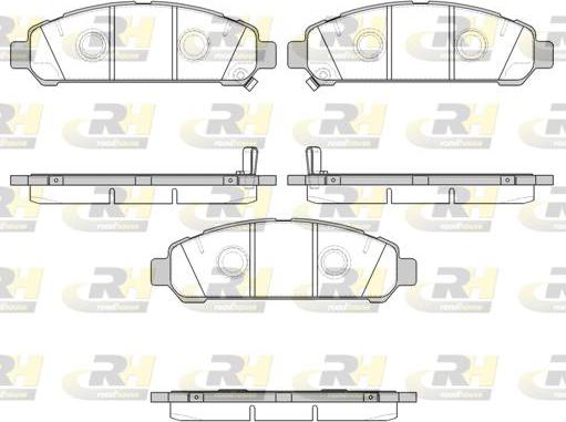 Roadhouse 21357.02 - Гальмівні колодки, дискові гальма autozip.com.ua